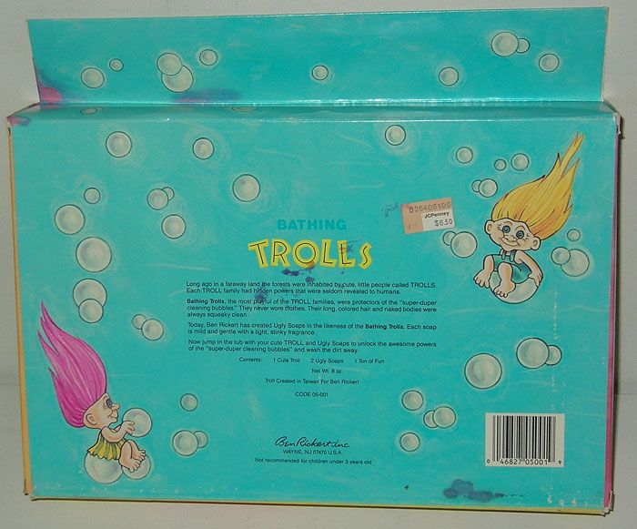 Vintage Ben Rickert TROLL Doll & Bath Soap Figures MIB  