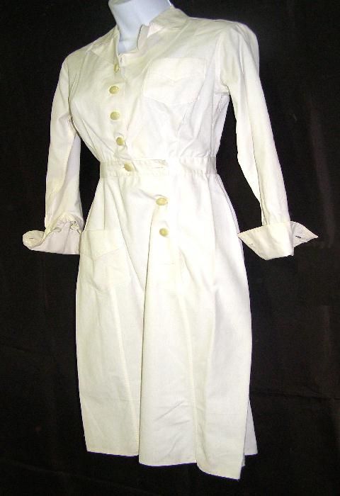 WWII U.S. NAVY NURSES UNIFORM DRESS NAVAL CLOTHING DEPOT LABEL 