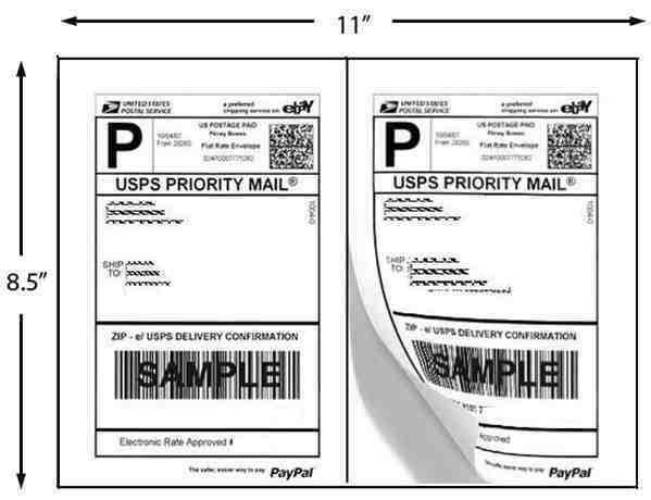 30 Shipping Address Label Half Sheet 8.5 x 5.5 white  Comp Avery 