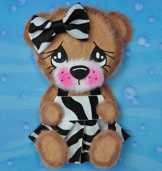 Animal Print ZOO Girl Tear Bear Paper Piecing Missyw  